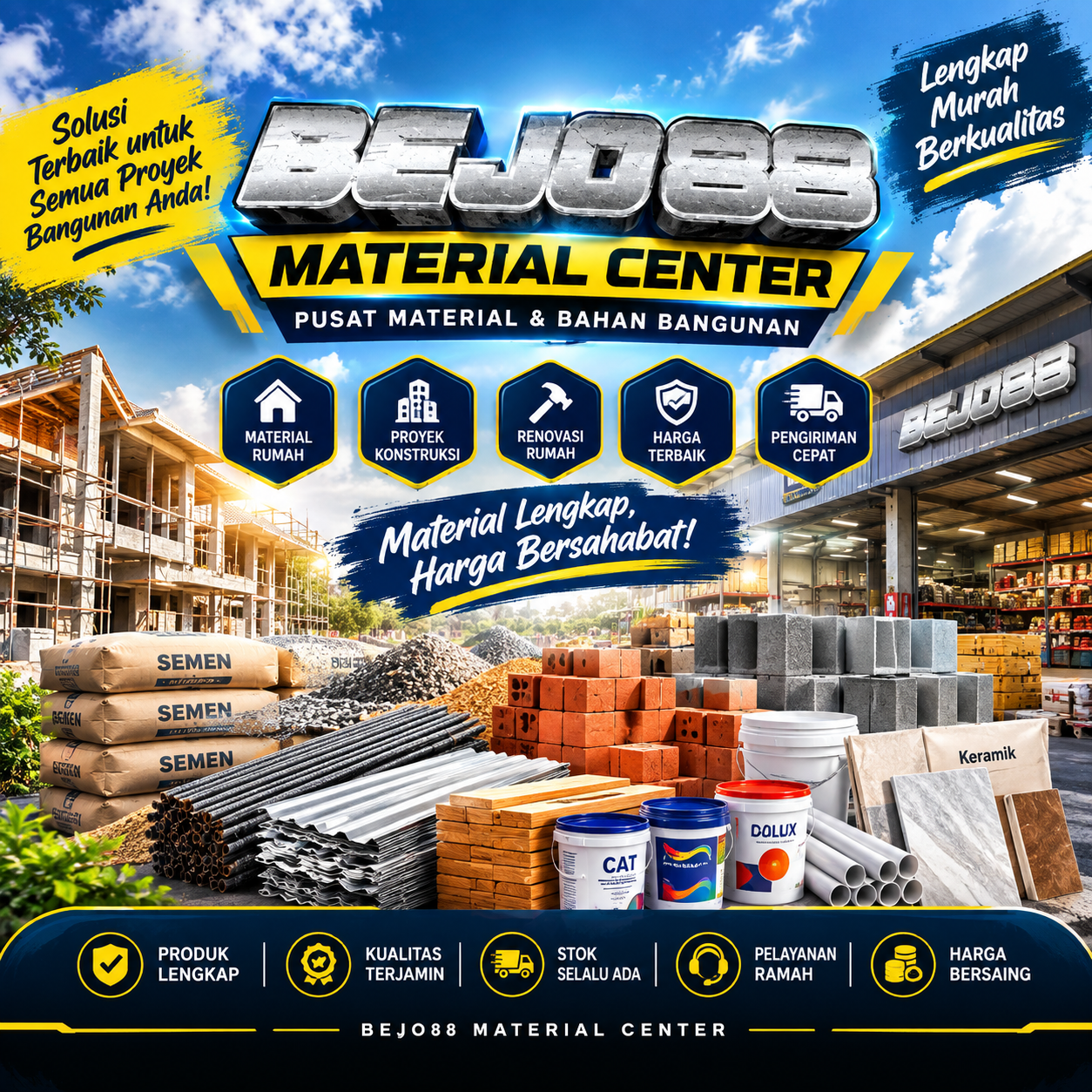 BEJO88 Material Center | Pusat Material & Bahan Bangunan